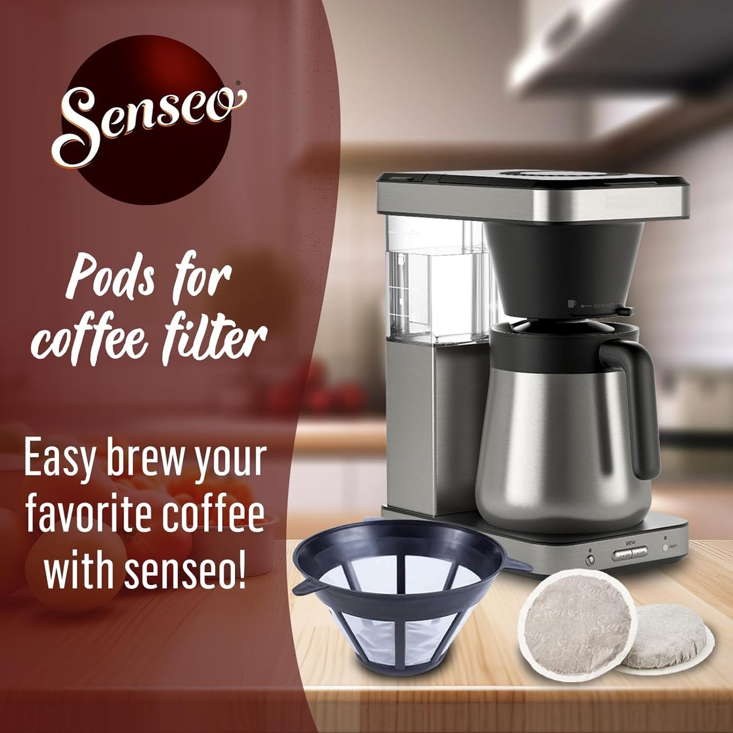 Senseo Dark Roast Coffee Pods For Coffee Makers, Strong, 160 Count (Pack Of 10)