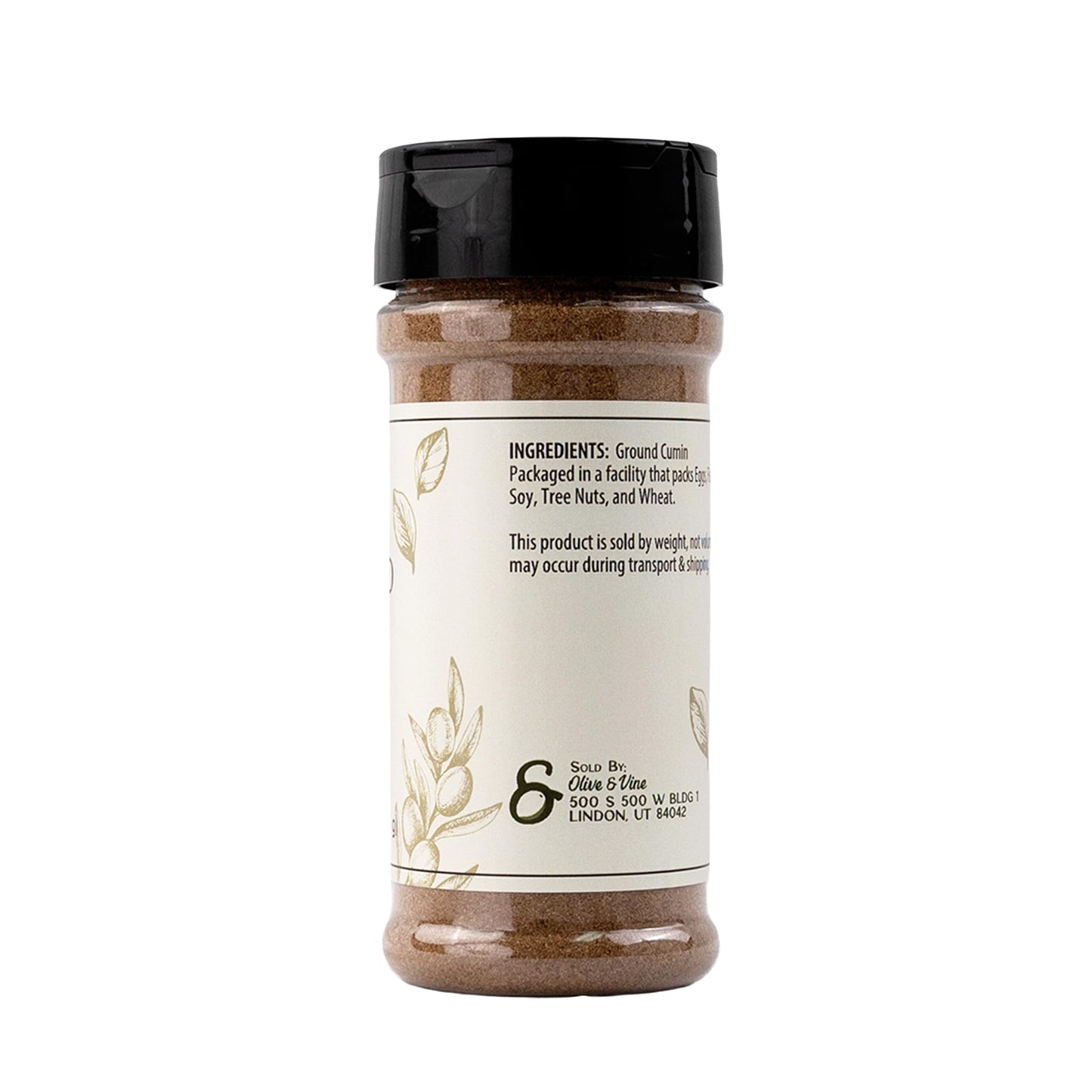 Olive & Vine Ground Cumin, Warm & Earthy Flavor Spice, 4.48 Ounce