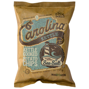 Carolina Kettle potato chips Outer Banks Sea Salt, 2 oz.