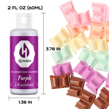 Purple Oil Based Food Coloring For Chocolate 2 Fl Oz Professional Concentrated Purple Oil Food Dye For Melting Chocolate Candy M