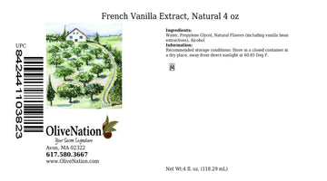 OliveNation French Vanilla Flavoring Extract, Deep Rich Flavoring for Baked Goods, Cakes, Frosting, Fillings, PG Free, Non-GMO,