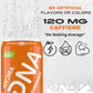 HYDRADNA Clean Performance Drink, Zero Sugar, 120 mg Organic Caffeine, 12 Fl Oz, Pack of 12, Peach Flavor