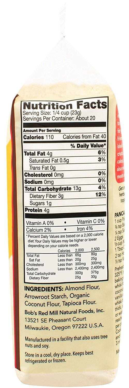 Bobs Red Mill Flour Baking Paleo - Non Gluten - Pack of 2