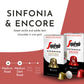 Segafredo Zanetti Espresso compact pieces - Aluminum Pods for Nespresso - Sinfonia & Encore, Medium & Medium-Dark Roast, 10 Count (Pack of 4)