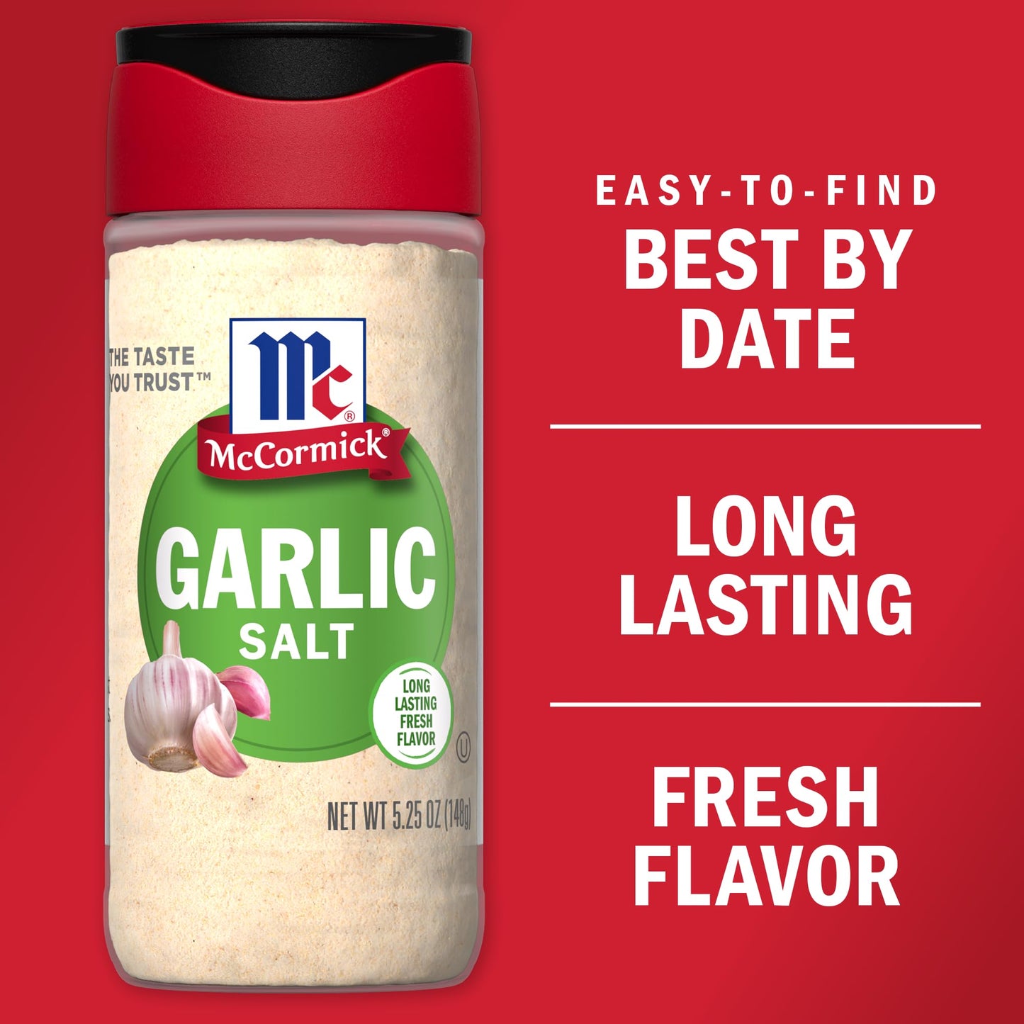 McCormick Garlic Salt, 5.25 oz (Pack of 6)