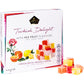Cerez Pazari Turkish Delight With Rose, Orange And Lemon Mix Flavours 16 Oz Gourmet Medium Size Snacks Gift Box, No Nuts Sweet T