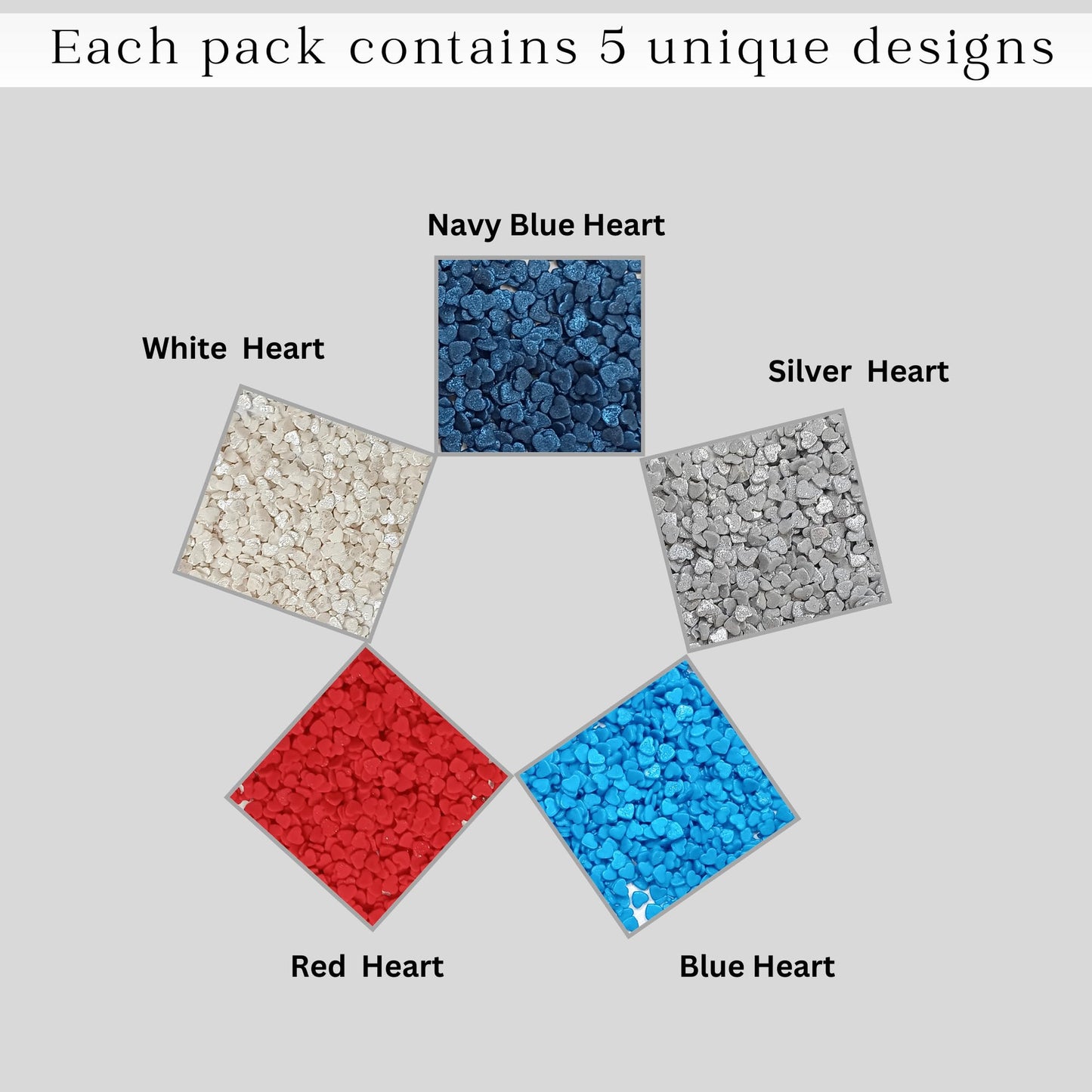 Confect Edible Sprinkles | Patriotic Mix Red, White, Blue & Silver Sprinkles For Cake & Cupcake Decorations | Vegan, Gluten-Free