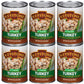 Keystone Meats All Natural Canned Turkey 14.5 Ounce Long Term Shelf Life Emergency Survival Food Canned Meat | Fully Cooked Ready To Eat | All White Meat No Carbs Gluten Free Family Pack Of 6