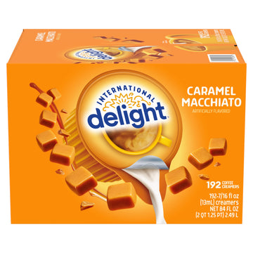 International Delight Coffee Creamer Singles, Caramel Macchiato, 192 Count