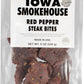 IOWA SMOKEHOUSE Steak Bites, Red Pepper - Tender Nugget Meat Snack - All Natural & Gluten Free - 9g of Protein, All USA Beef - 8