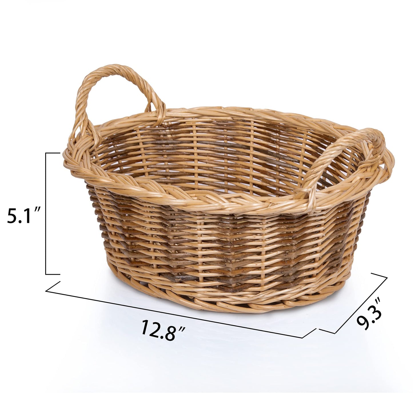 Rurality Small Empty Gift Basket To Fill Chocolate,Nuts,Coffee,Cookies For Women,Holiday,Easter,Mother'S Day,Birthday Wicker Pre