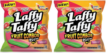 Laffy Taffy Candy, Fruit Combos, Individually Wrapped Mini Bars, 6 Ounce (Pack of 2)