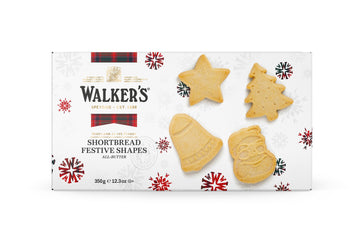 Walkers Festive Shapes Shortbread, 12.3 Oz