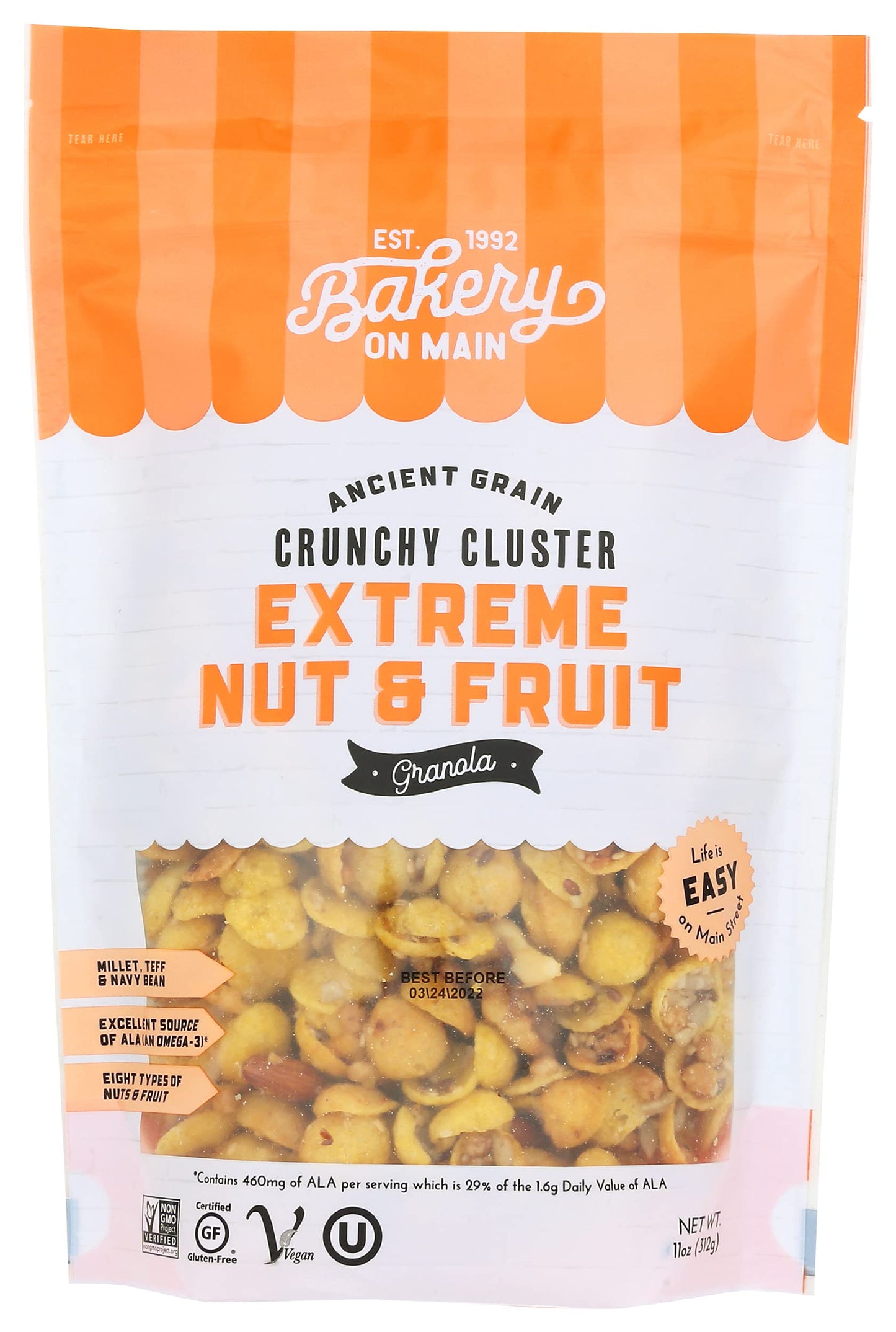 Bakery On Main Bakery on Main Granola Gluten Free Extreme Nut & Fruit, Extreme Fruit and Nut, 12 Oz