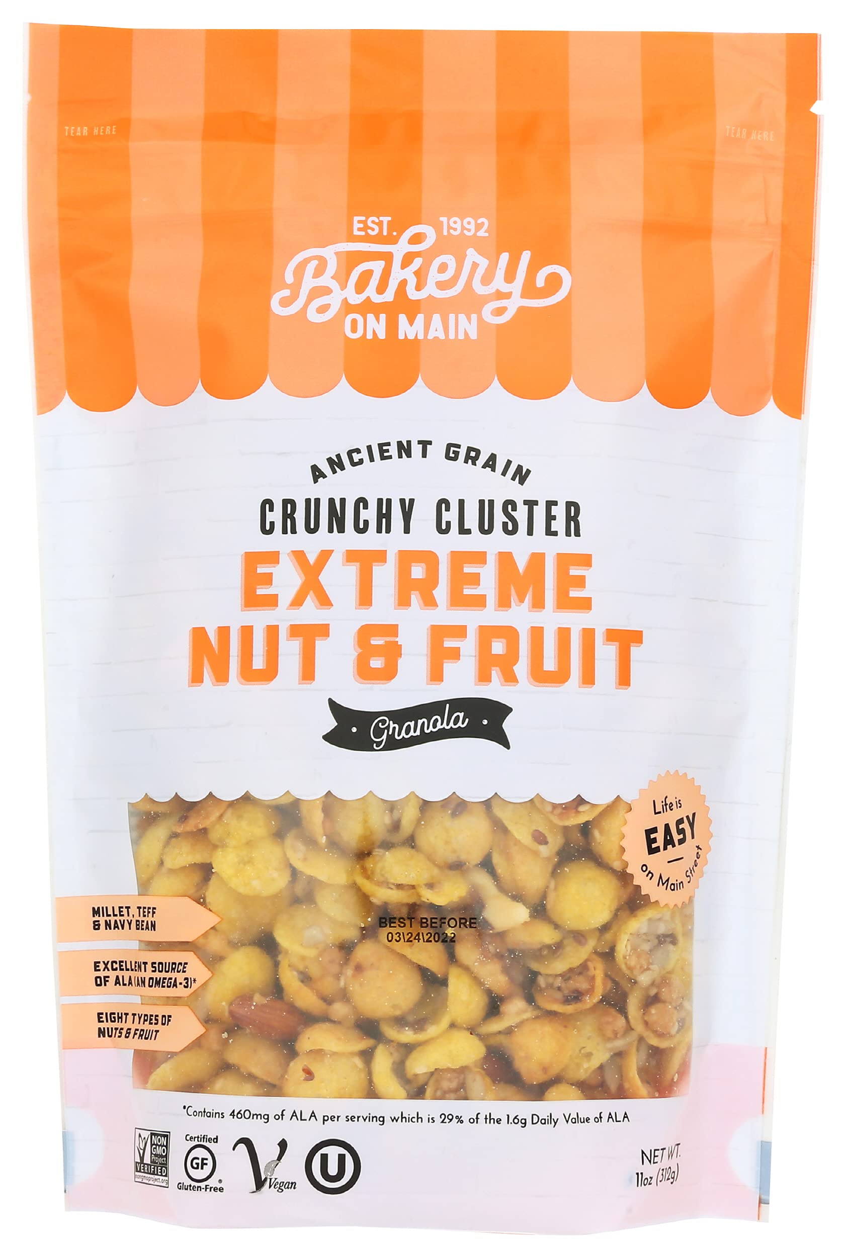 Bakery On Main Bakery on Main Granola Gluten Free Extreme Nut & Fruit, Extreme Fruit and Nut, 12 Oz