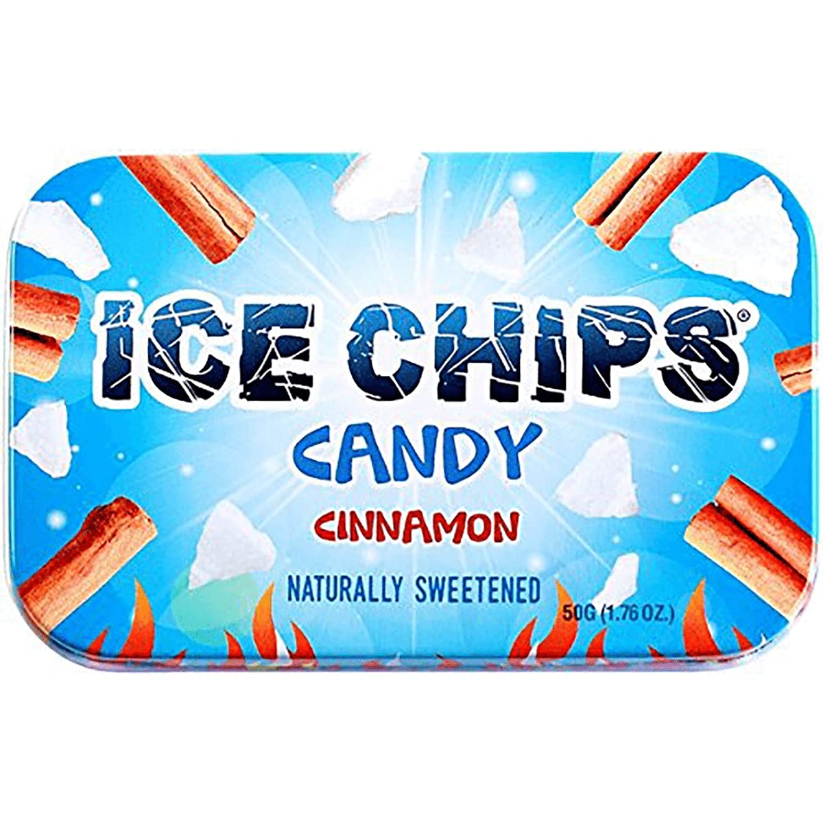 Ice Chips Hand Crafted Candy Tin Cinnamon - 1.76 oz