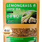 TeaDreamTea Lemongrass Tea Loose Leaf Herbal Tea – Caffeine Free – 4 oz