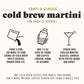 Java House Cold Brew Espresso Martini Pods – 100% Arabica – 6 Pack (Makes 12 Cocktails) – Smooth Coffee with Vanilla Notes