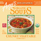 Amys Soup, Vegan Reduced Sodium Chunky Vegetable Soup, Gluten Free, Made With Organic Vegetables, Canned Soup, 14.3 Oz (12 Pack)