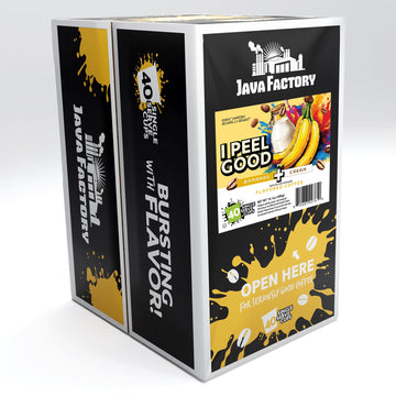 Java Factory Flavored Coffee Pods  I Peel Good Banana Cream  Compatible with K Cup malt-inspired  40 Count