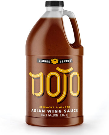 Blonde Beard's Dojo Asian Wing Sauce (Mild) - With Our Homemade Sriracha, Tamari (Gluten Free Soy Sauce), Ginger & Sesame. Try w