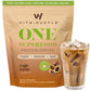 VitaHustle ONE Protein Coffee - Superfood Meal Replacement Powder  Plant Based Protein Shake Powder  Vegan. Superfoods  Vitamins  Ashwagandha  Functional Mushroom Blend (Cafe Latte) 15 Servings