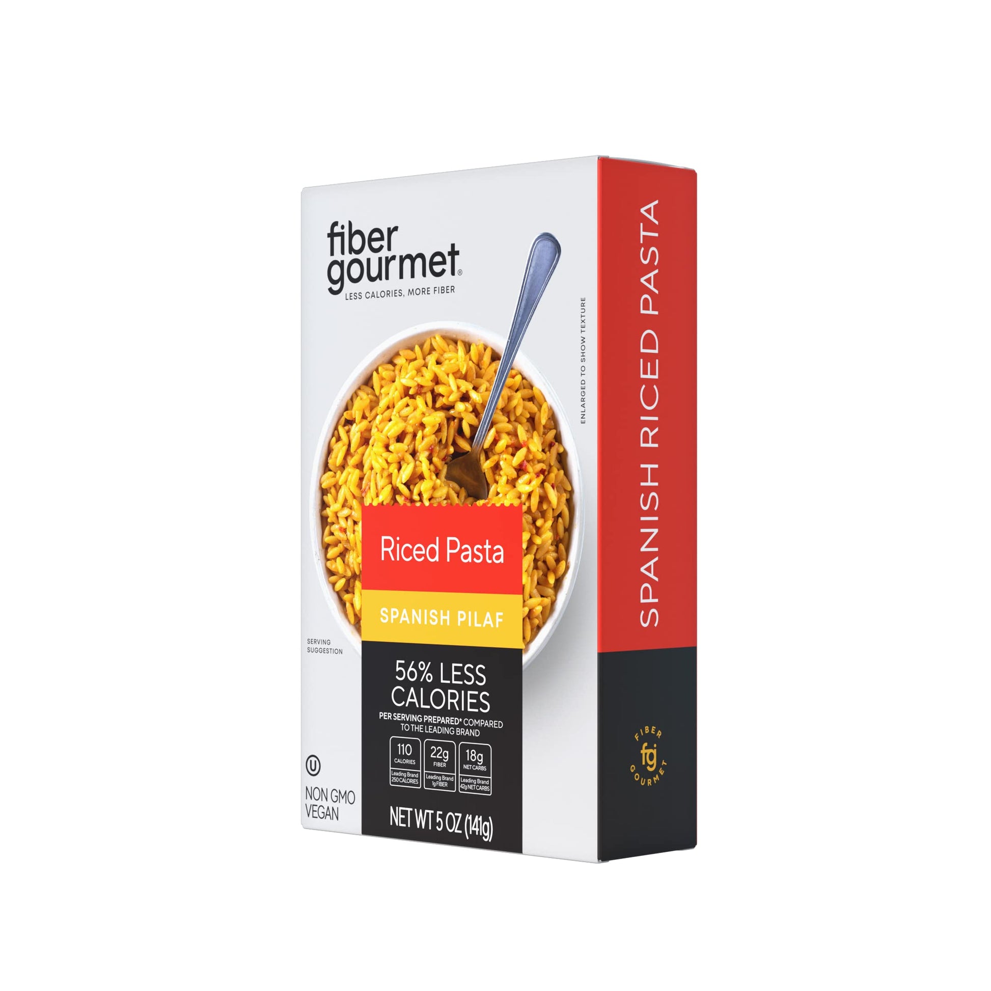 Fiber Gourmet Rice Pilaf Pasta - Low Calorie, Vegan, Non-GMO - 5 Ounce (Pack of 6)