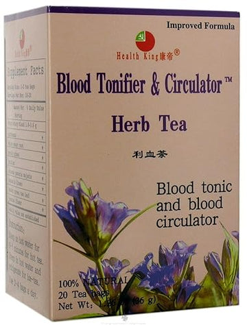 HEALTH KINg MEDIcINAL TEAS TEABLOOD TONER&cIRcULATR 20 BAg