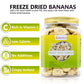 Freeze Dried Bananas, 6Oz/170G Freeze Dried Fruit, Drie-D Banana Chips Natural, No Add Sugar, Fruit Snacks For Traveling, Hiking, Cycling, Camping
