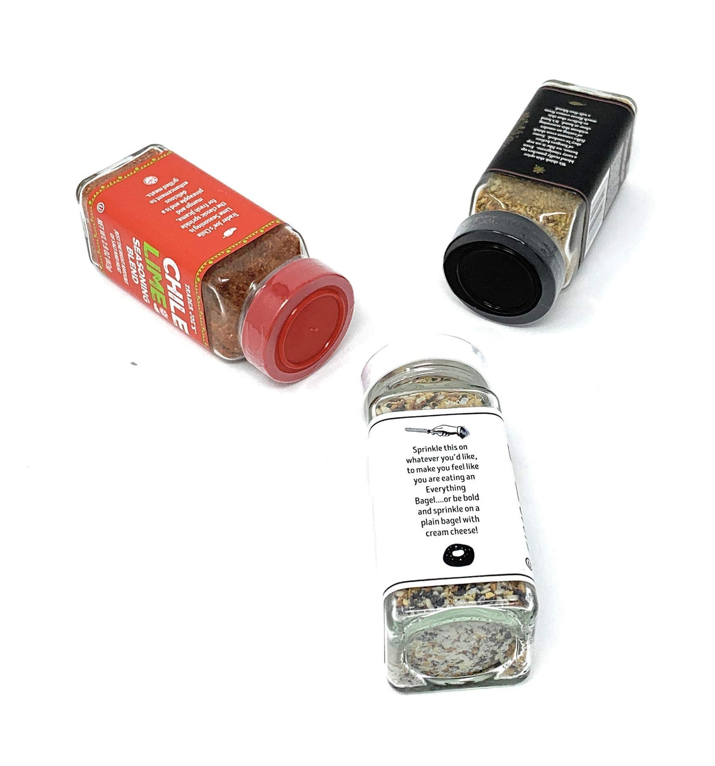 Trader Joes Seasoning - 21 Salute Seasoning, Chile Lime and Everything but The Bagel Seasoning