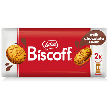 Lotus Biscoff Sandwich Cookies, Milk Chocolate Cream, 22 Cookies per pack, 7.76 Ounce