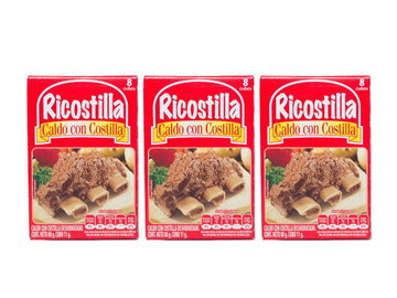 Ricostilla Cubed Rib Broth (Caldo Con Costilla Desidratado) 24Ct