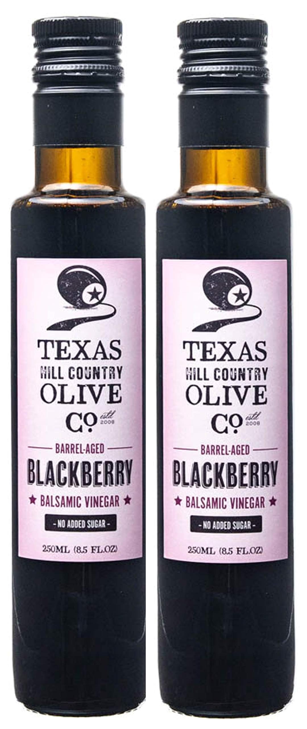 Blackberry Balsamic Vinegar - Gourmet Barrel Aged Infused Balsamic Vinegar - Great For Dressing Dipping Glazing - No Artificial