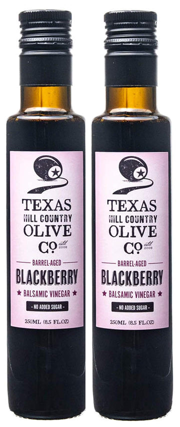 Blackberry Balsamic Vinegar - Gourmet Barrel Aged Infused Balsamic Vinegar - Great For Dressing Dipping Glazing - No Artificial