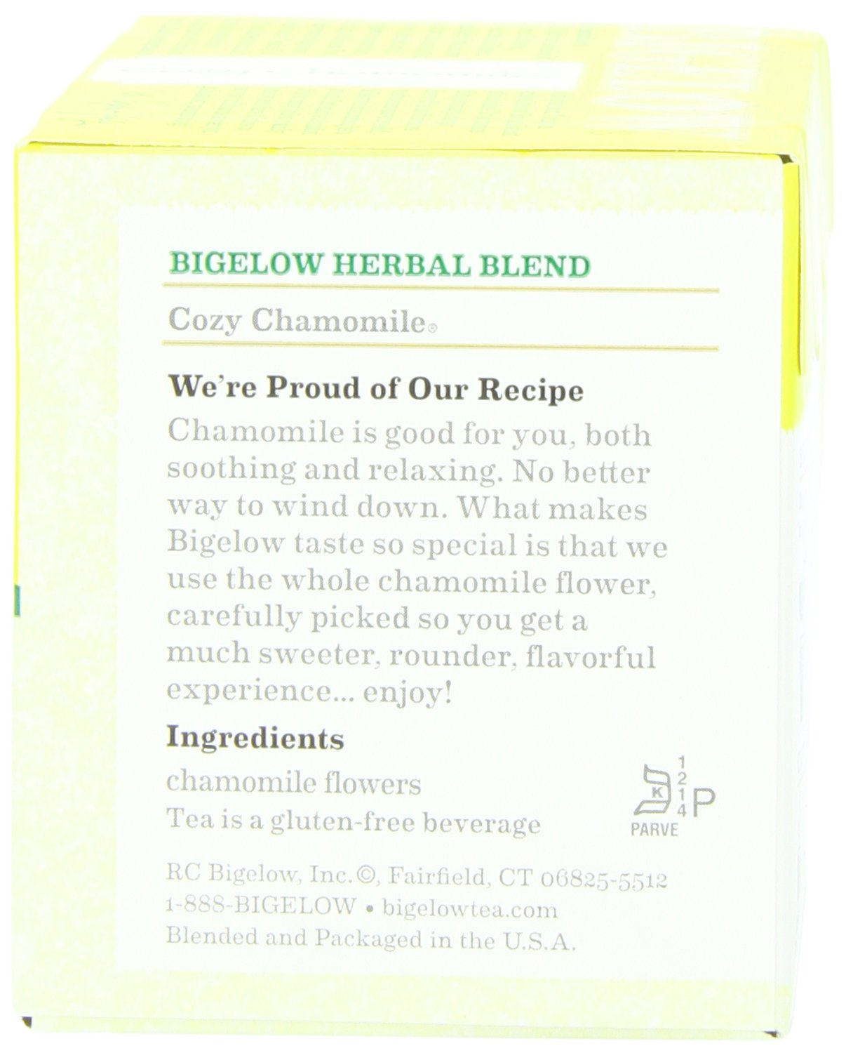 Bigelow Tea Cozy Chamomile Herbal Tea, 20 Count (Pack of 6), Model 7231000041