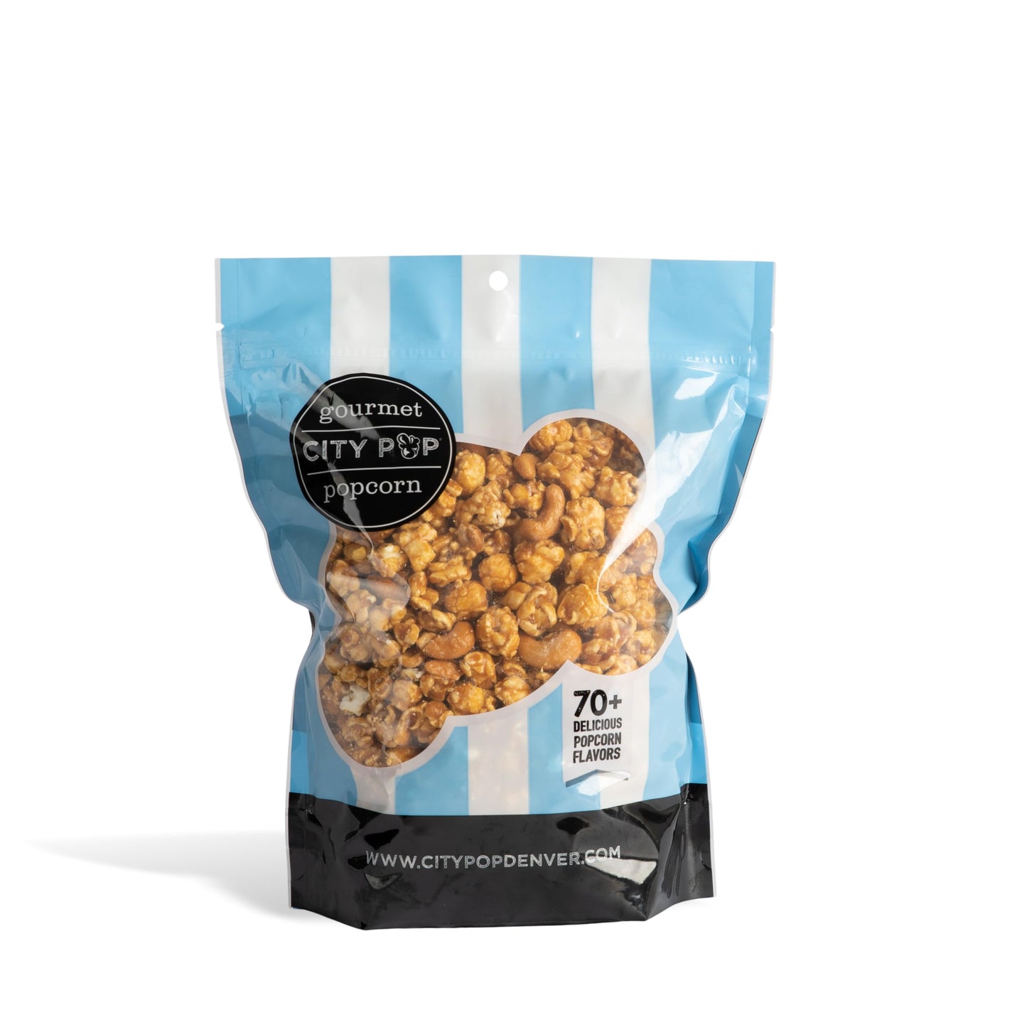 City Pop Caramel Cashew Gourmet Popcorn - 11 Cups, Made in USA, GMO-Free, 29.19oz