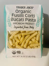 Generic Organic Fusilli Pasta, Bucati Corti, 16 Ounce