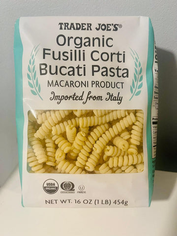 Generic Organic Fusilli Pasta, Bucati Corti, 16 Ounce