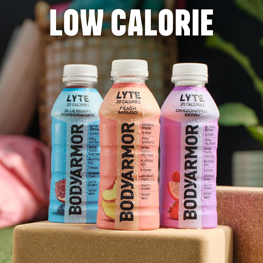 BODYARMOR LYTE Sports Drink Low-Calorie Sports Beverage, Tropical Coconut, Coconut Water Hydration, Natural Flavors With Vitamin