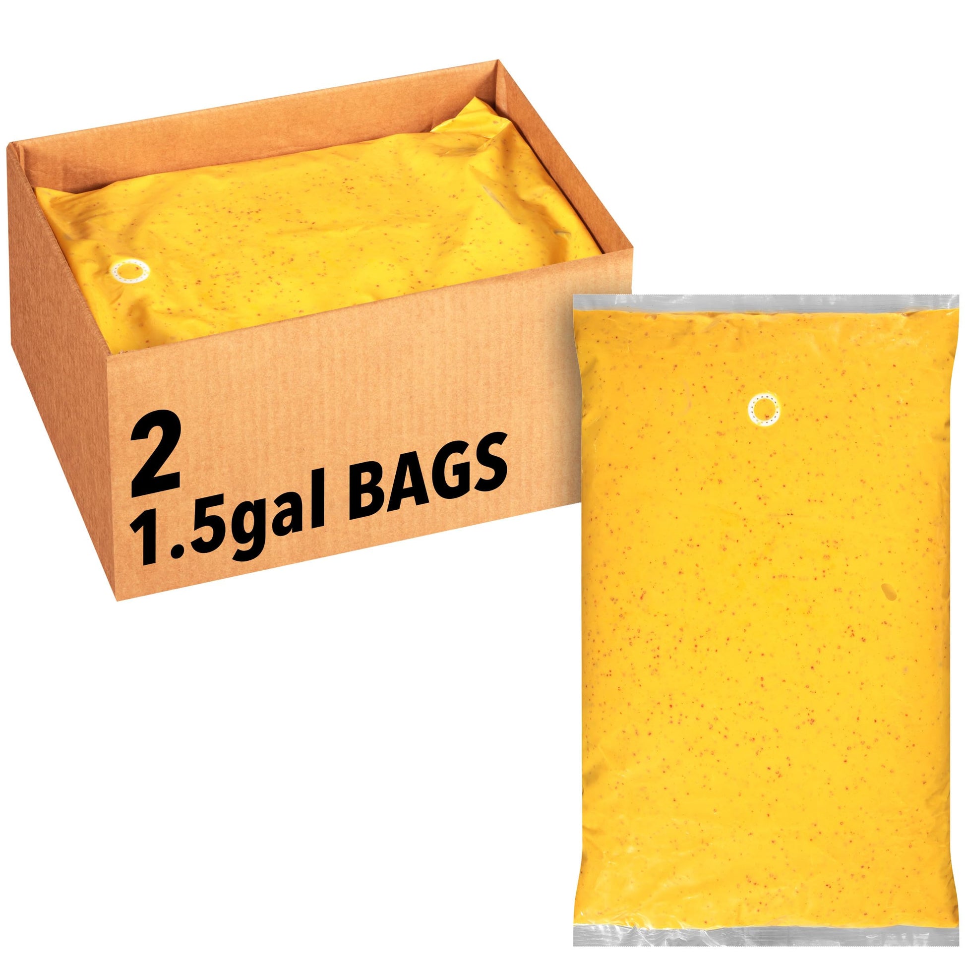Heinz Honey Mustard Dispenser Casepack (2 ct Casepack, 1.5 gal Bags)