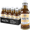 Iced Tea Peach Real Brewed, Pure Cane Sugar, Caffeinated, All Natural No Artificial Flavors Or Colors 16 Oz (12 Pack) By Souther