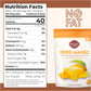 Wellsley Farms Dried Mango Slices - Non-Acidic Soft Chewy Dry Mango - Fat Free & High in Vitamin C - Good Source of Fiber - Drie