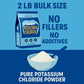 Potassium Chloride Powder 2 Pound - Food Grade, Filler Free, Easily Dissolves -Unflavored Sodium Free Mineral For Electrolyte Hy