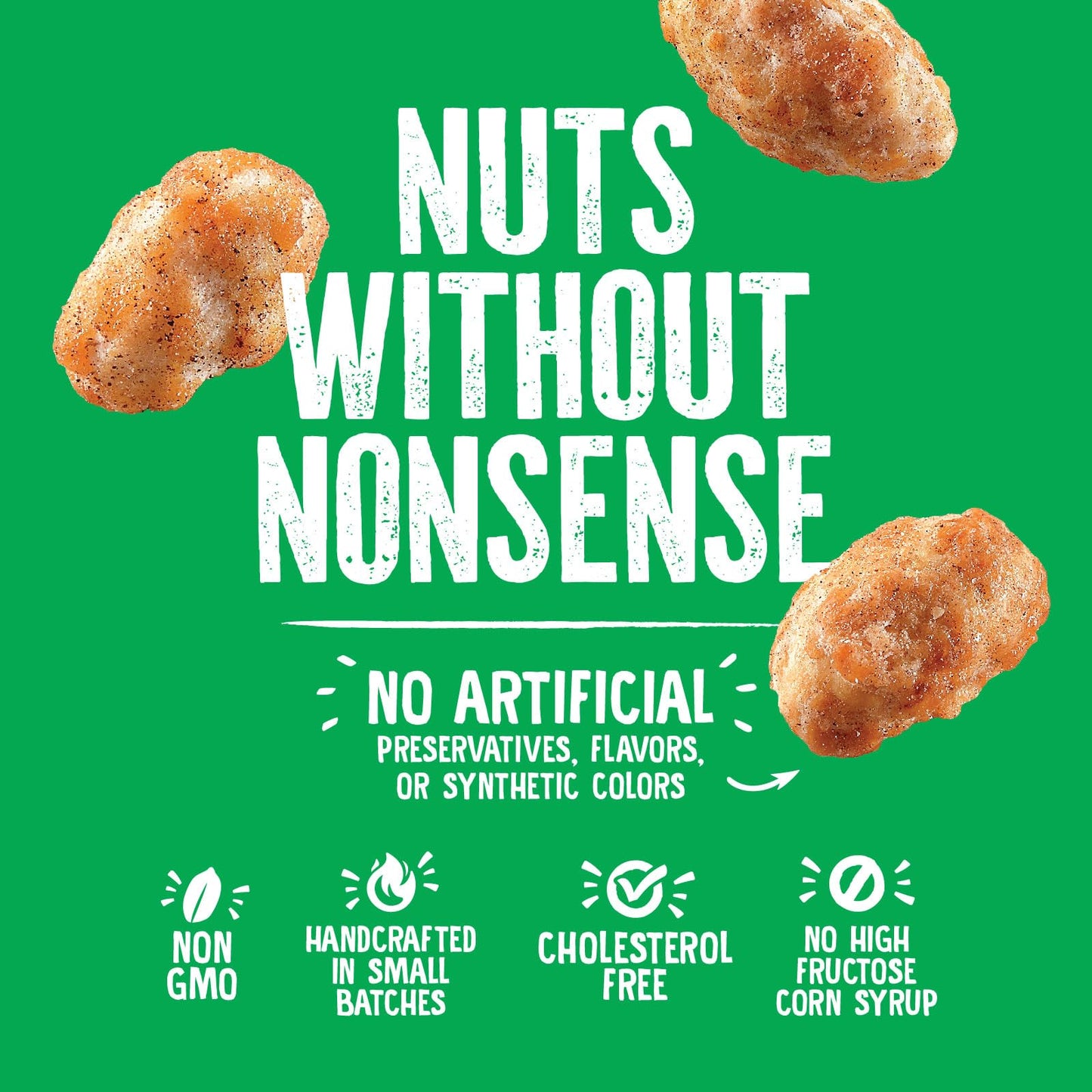 Emerald Nuts Honey Glazed Xl Virginia Peanuts (1-Pack) | 10 Oz Resealable Bag | Kosher Dairy Certified, Non-Gmo, Contains No Art