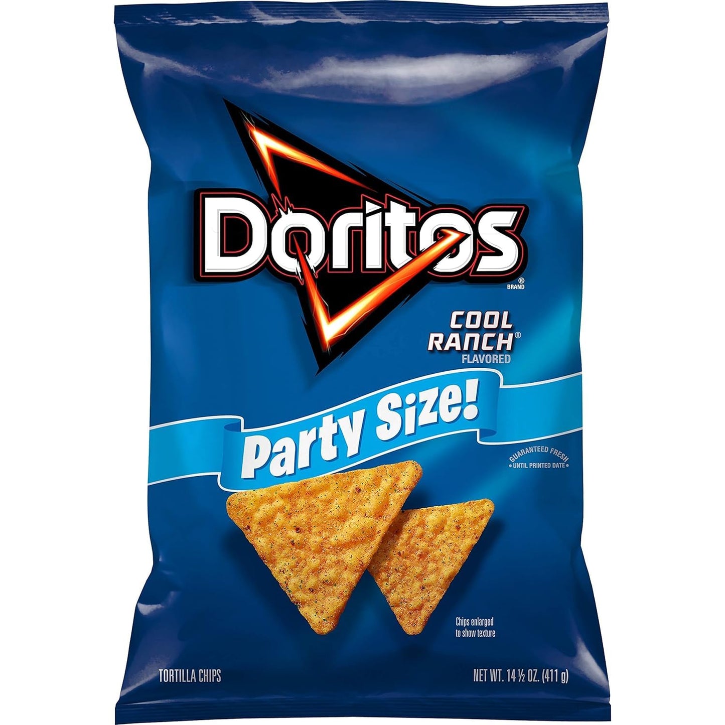 Doritos Cool Ranch Flavored Tortilla Chips, Party Size, 14.05 Oz Bag
