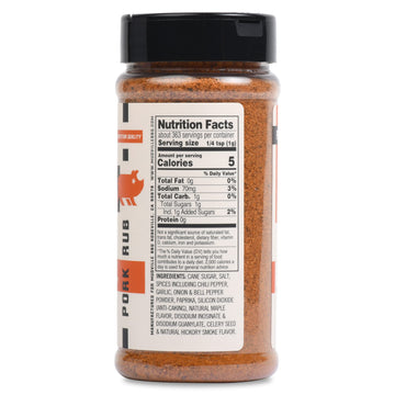 Mudville Bbq Prime Pig Pork Rub Seasoning, Sweet & Savory, World Champion Pitmaster Recipe, 12.8 Oz Shaker Bottle