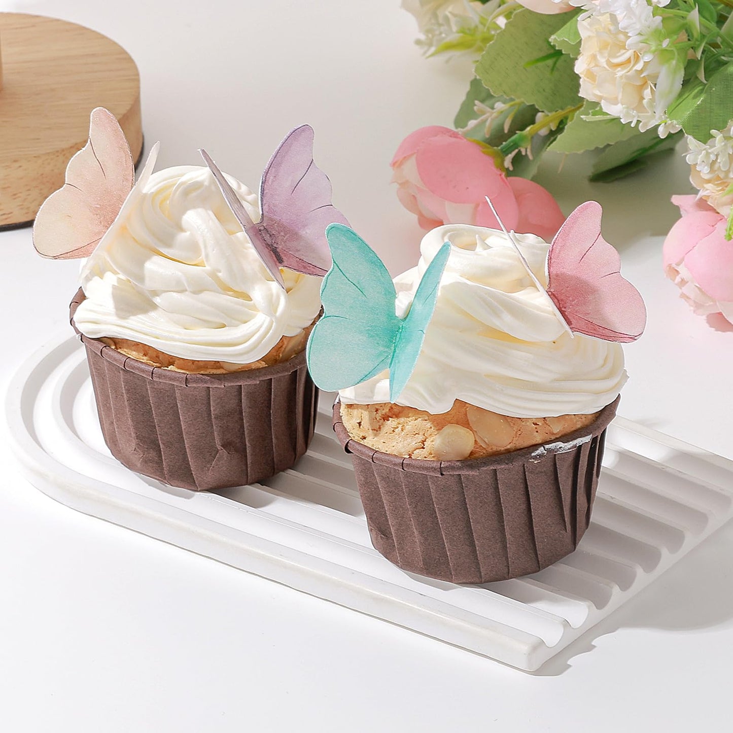 48Pcs Edible Butterflies For Cake Decorating Edible Butterfly Cupcake Toppers Wafer Paper Butterflies Edible Butterfly Cake Deco