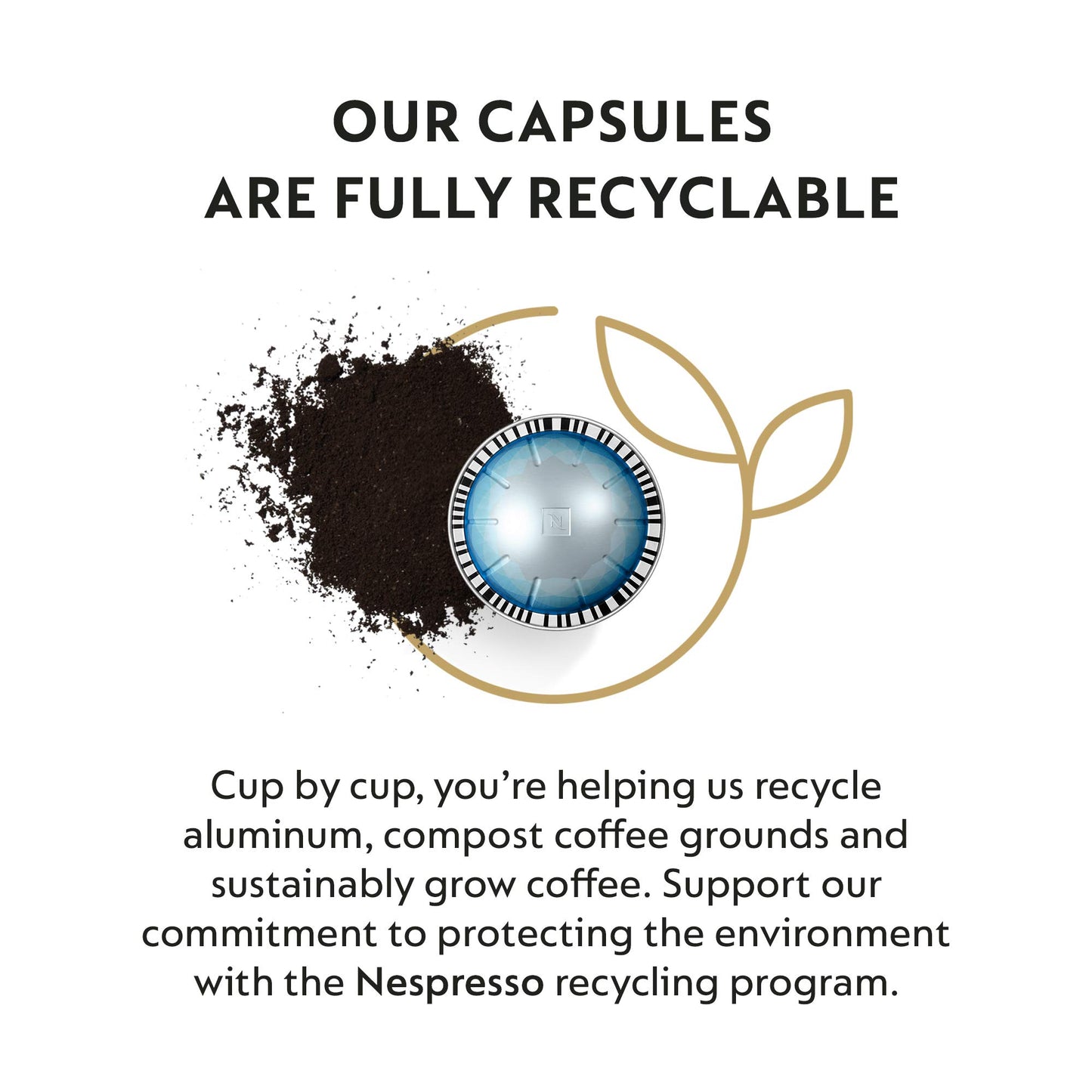 Nespresso Vertuo Ice Forte Coffee Pods, 30 Count, Brews 7.8 oz