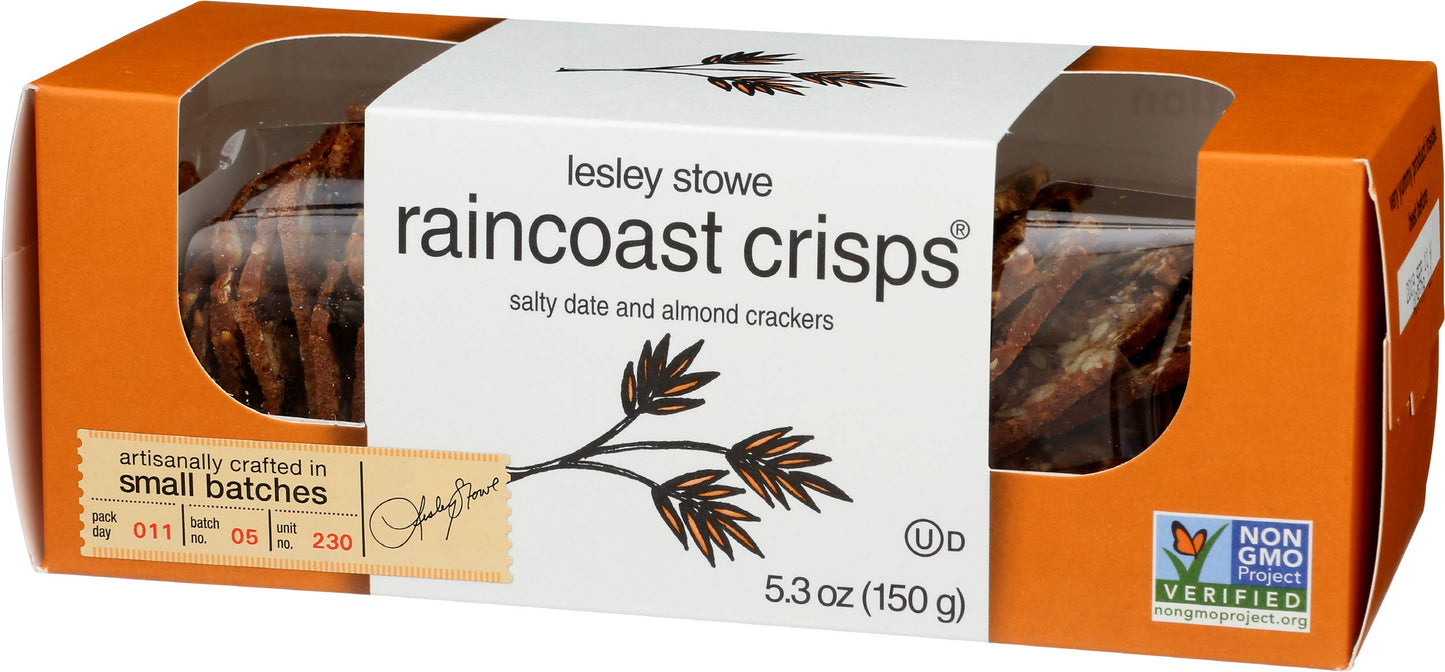 Raincoast Crisps Salty Date And Almond Crackers, 5.3 Ounce
