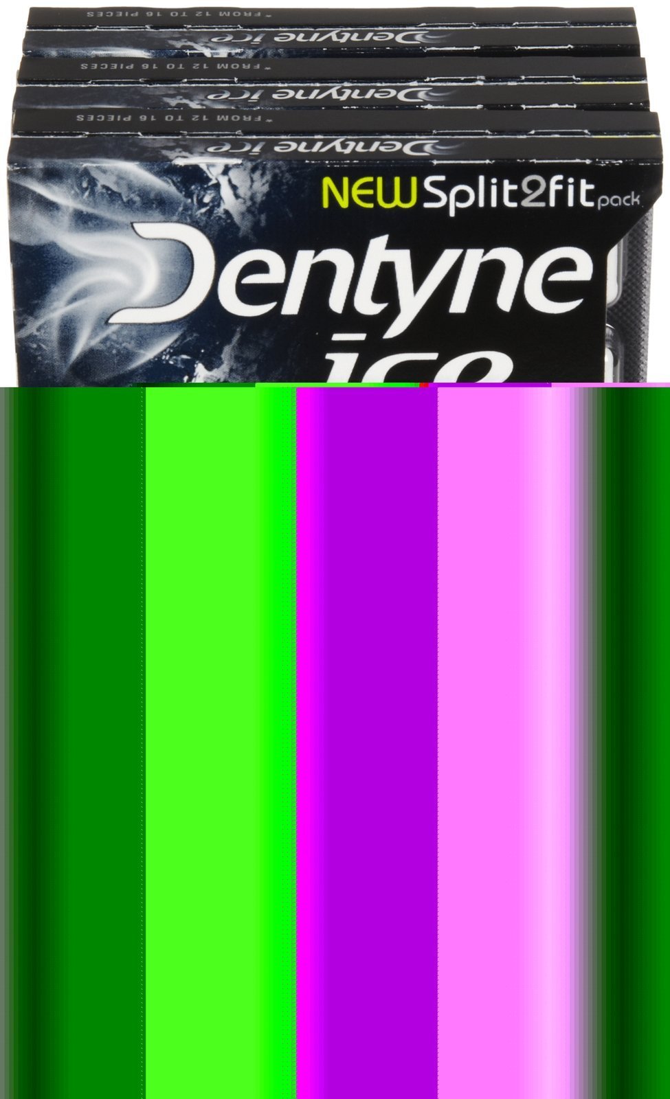 Dentyne Ice S/F Arctic Chill Gum, Split To Fit, 16 Count (Pack Of 9)